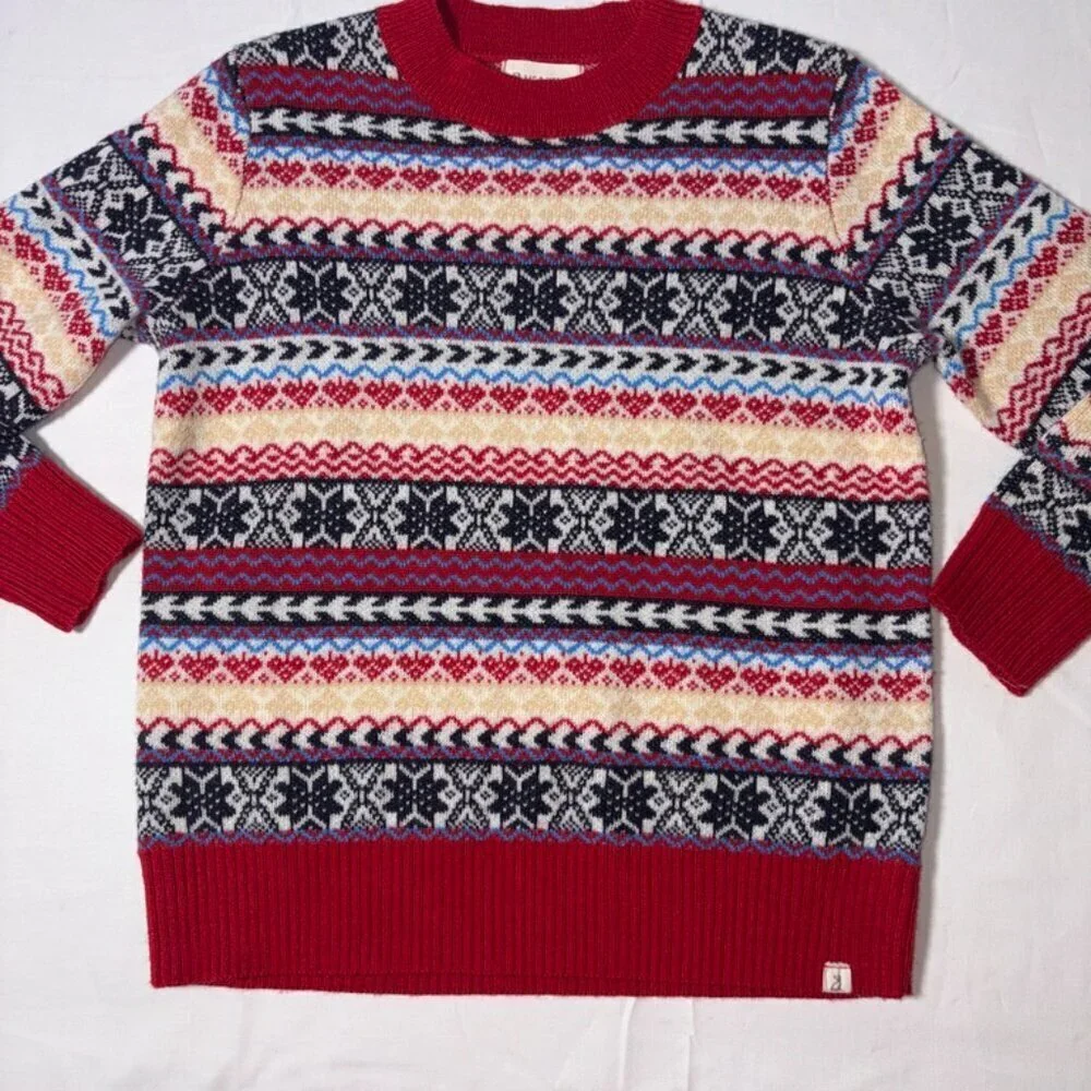 NWOT Me & Henry Kids' Christmas Holiday Winter Sweater Crew Neck Not Itchy! 6/7Y